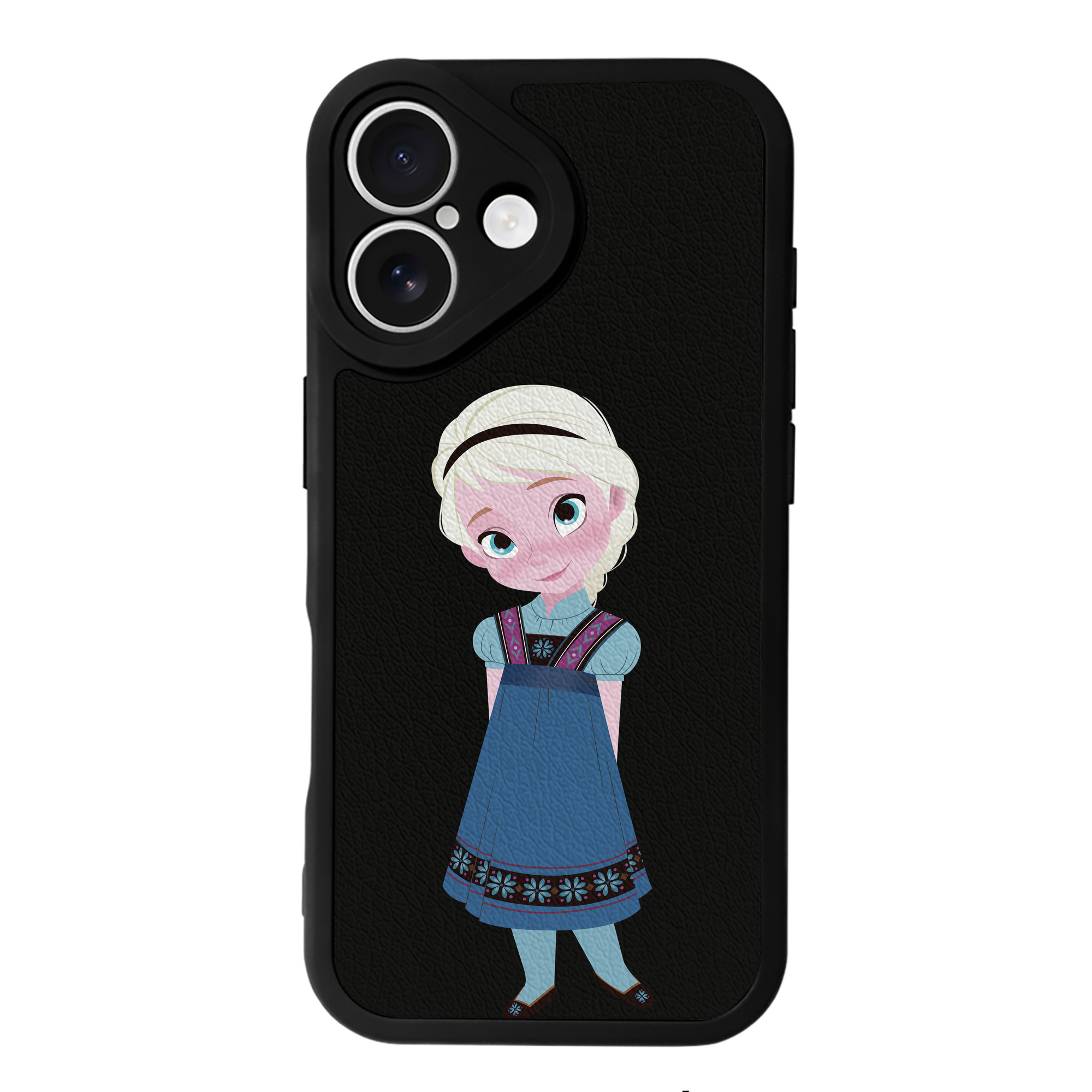 （画像用） アナと雪の女王 アンナ エルサ Frozen Anna Elsa 【iPhone 16シリーズ対応】シリコンスマホケース（レザー調） 材質：シリコン
